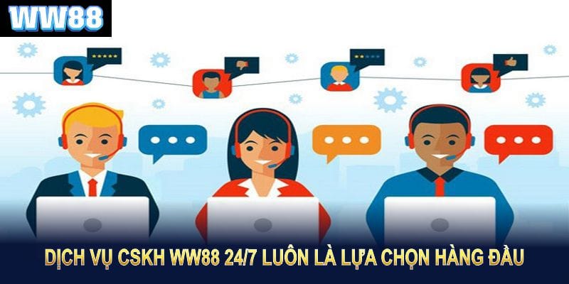 Dịch vụ CSKH WW88 24/7 luôn là lựa chọn hàng đầu cho các hội viên